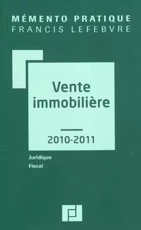 Couverture du produit · Vente immobilière
