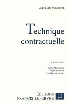 Couverture du produit · Technique contractuelle