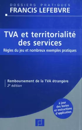 Couverture du produit · TVA et territorialité des services