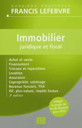 Couverture du produit · IMMOBILIER