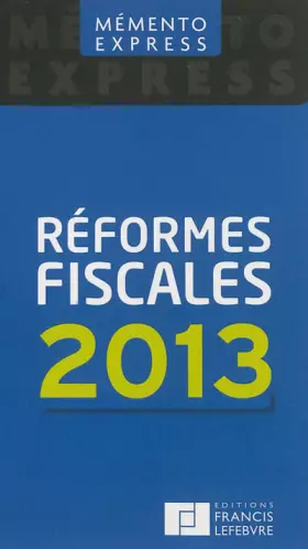 Couverture du produit · Réformes fiscales