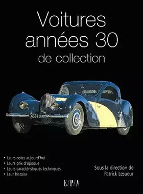 Couverture du produit · Voitures de collection des années 30