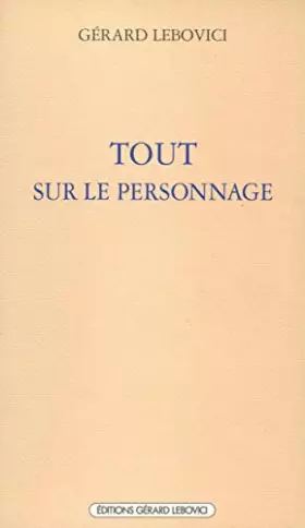 Couverture du produit · Tout sur le personnage