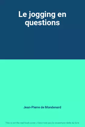 Couverture du produit · Le jogging en questions