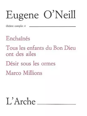 Couverture du produit · Théâtre complet, tome 4