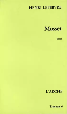 Couverture du produit · Musset