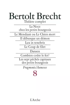 Couverture du produit · Théâtre complet, tome 8