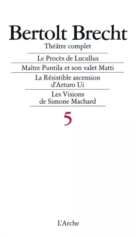 Couverture du produit · Théâtre complet, tome 5