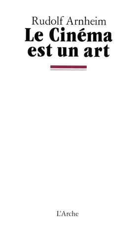 Couverture du produit · Le cinéma est un art