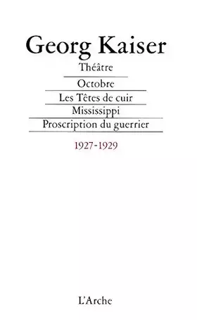 Couverture du produit · Théâtre, 1927-1929