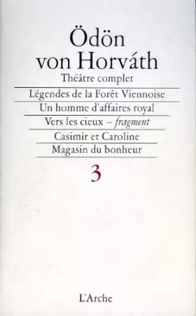 Couverture du produit · Théâtre complet 3