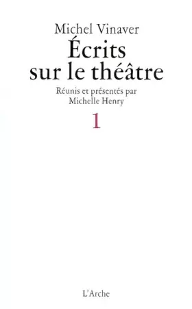 Couverture du produit · Ecrits sur le théâtre 1