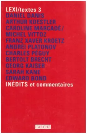 Couverture du produit · Lexi textes 3