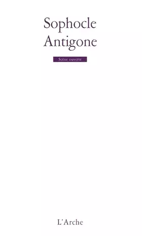 Couverture du produit · Antigone