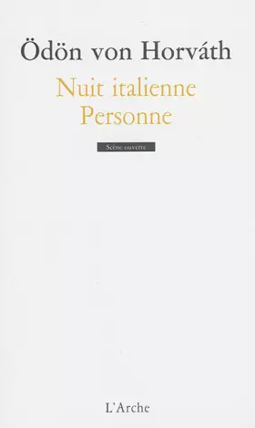 Couverture du produit · Nuit italienne / Personne