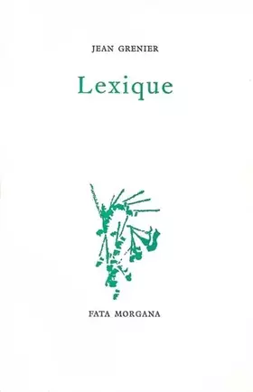 Couverture du produit · Lexique