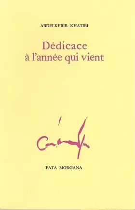 Couverture du produit · Dédicace à l'année qui vient