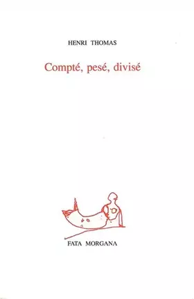 Couverture du produit · Compté, pesé, divisée
