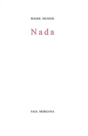 Couverture du produit · Nada