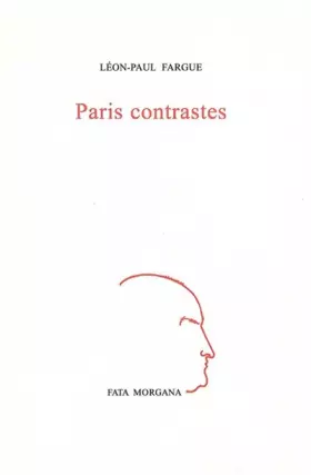 Couverture du produit · Paris contrastes