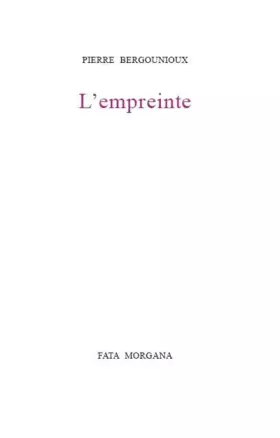 Couverture du produit · L' Empreinte