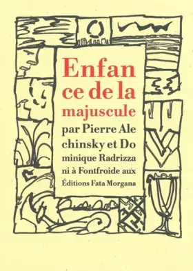 Couverture du produit · Enfance de la majuscule