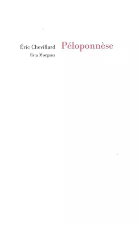 Couverture du produit · Péloponnèse
