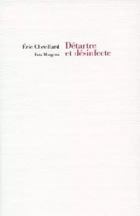Couverture du produit · Detartre et Desinfecte