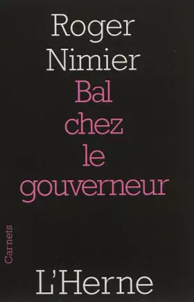 Couverture du produit · bal chez le gouverneur.