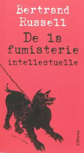 Couverture du produit · DE LA FUMISTERIE INTELLECTUELLE