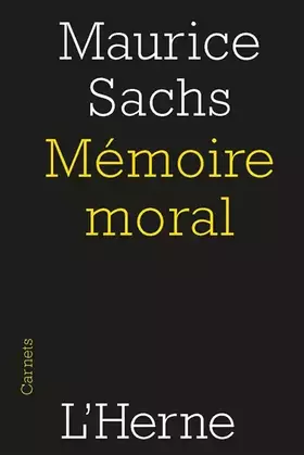 Couverture du produit · Mémoire moral