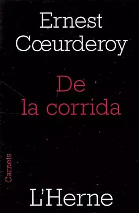 Couverture du produit · de la corrida