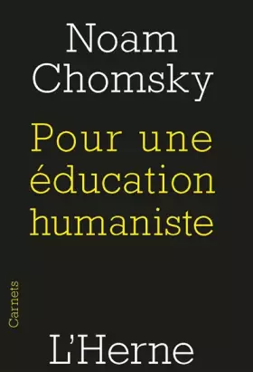 Couverture du produit · Pour une éducation humaniste