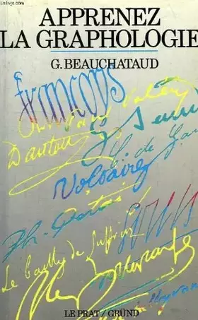 Couverture du produit · Apprenez la graphologie