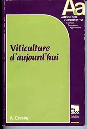 Couverture du produit · Viticulture d'aujourd'hui