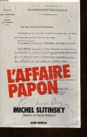 Couverture du produit · L'affaire papon