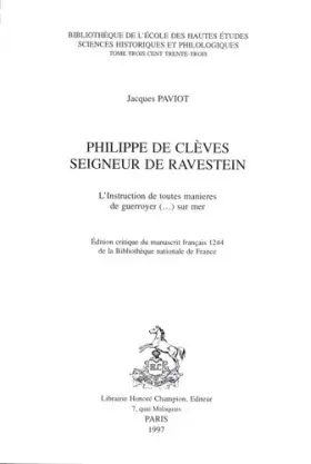 Couverture du produit · Philippe de Clèves, seigneur de Ravenstein