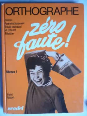 Couverture du produit · Zéro faute
