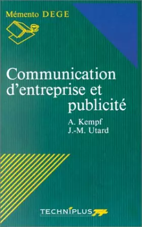 Couverture du produit · Communication d'entreprise et publicité