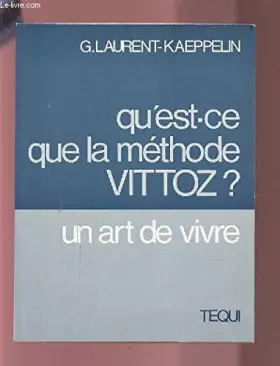 Couverture du produit · Qu'est-ce que la méthode Vittoz?
