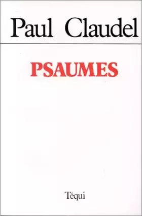 Couverture du produit · Psaumes