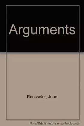 Couverture du produit · Arguments