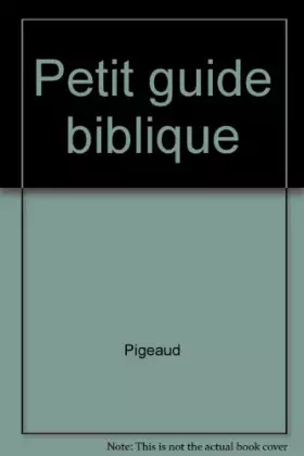 Couverture du produit · Petit guide biblique