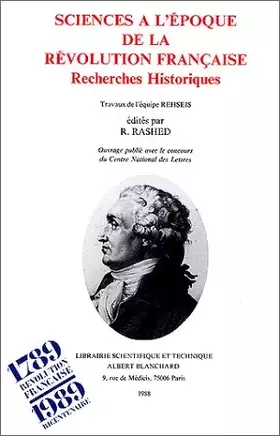 Couverture du produit · Sciences à l'époque de la révolution française