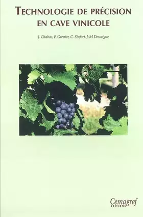 Couverture du produit · TECHNOLOGIE DE PRECISION EN CAVE VINICOLE