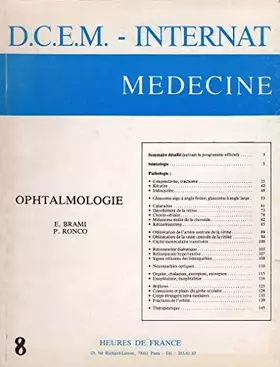 Couverture du produit · Ophtalmologie (D.C.E.M.)
