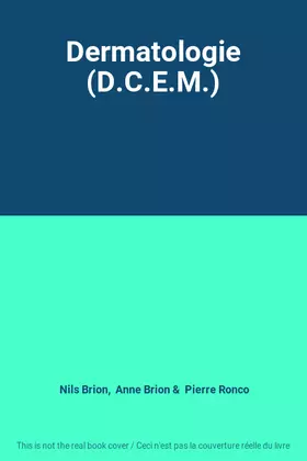Couverture du produit · Dermatologie (D.C.E.M.)