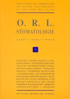 Couverture du produit · ORL stomatologie
