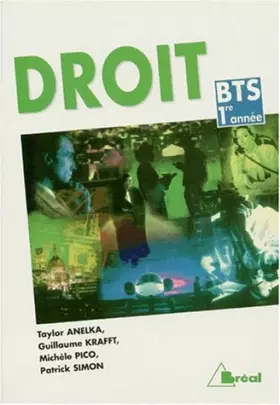 Couverture du produit · Droit : BTS 1re année