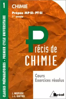Couverture du produit · Chimie : MPSI, PTSI